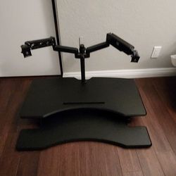 Stand Up Desk With Monitor Arms