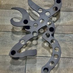 One of a Kind Metal Deer Head 