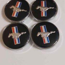 Mustang Center Caps Set Of 4 60mm