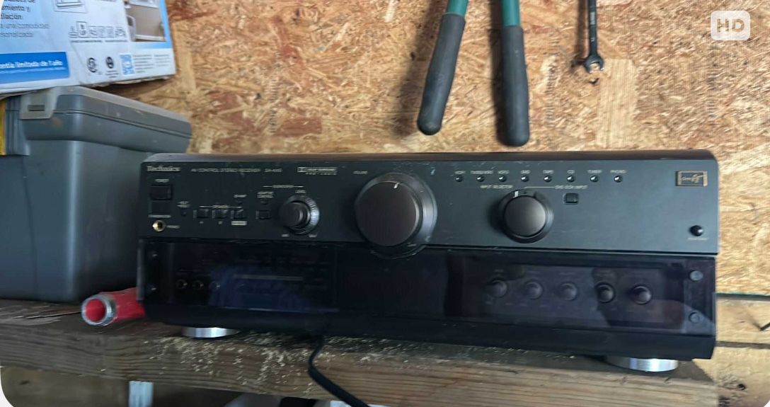 🔊 Technics Stereo Receiver + Dual Speaker Box – Great Sound!