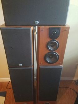 Home Media Speakers Set, Powered Woofers 250 W,