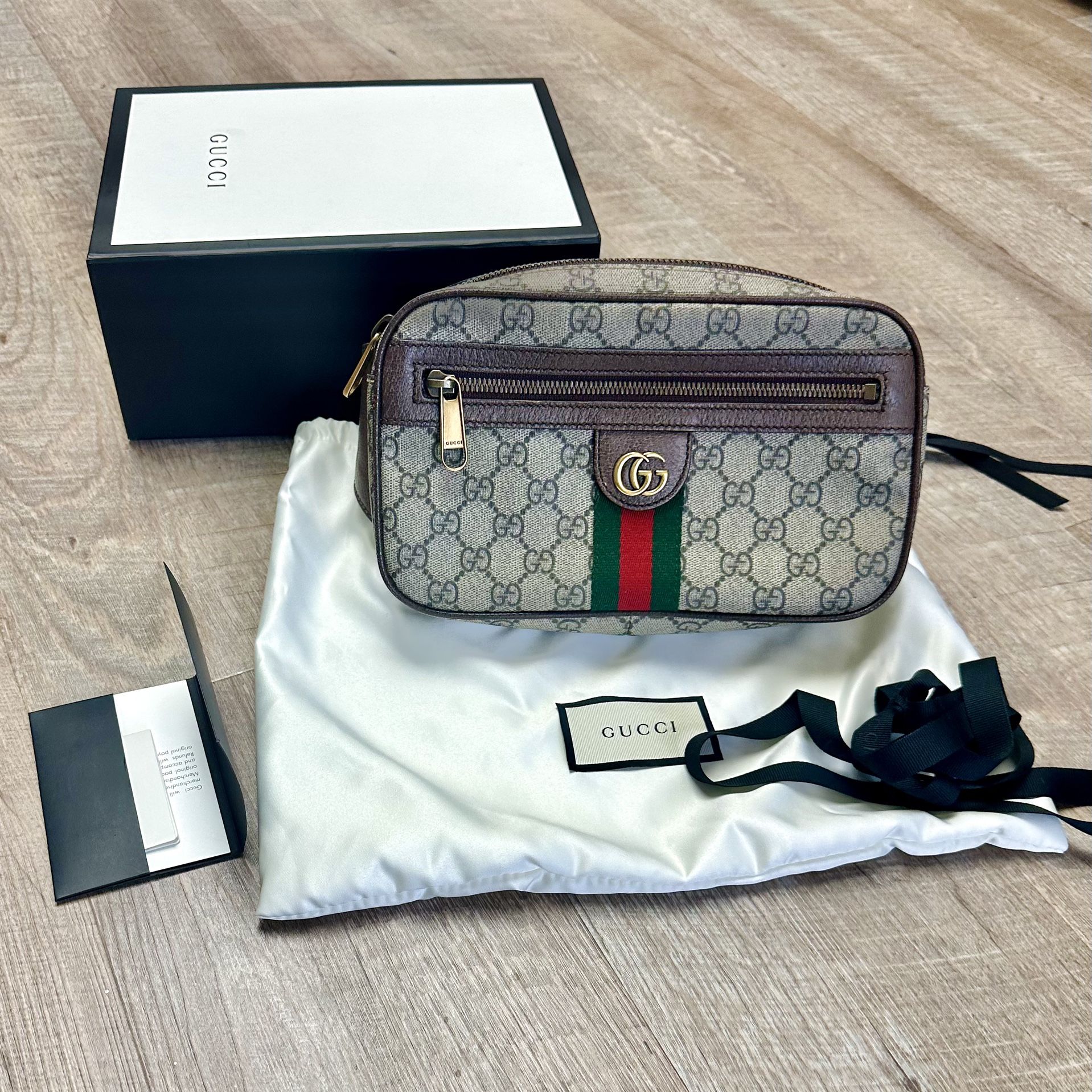 Gucci GG Supreme Canvas Ophidia Small Belt Bag - Made In Italy