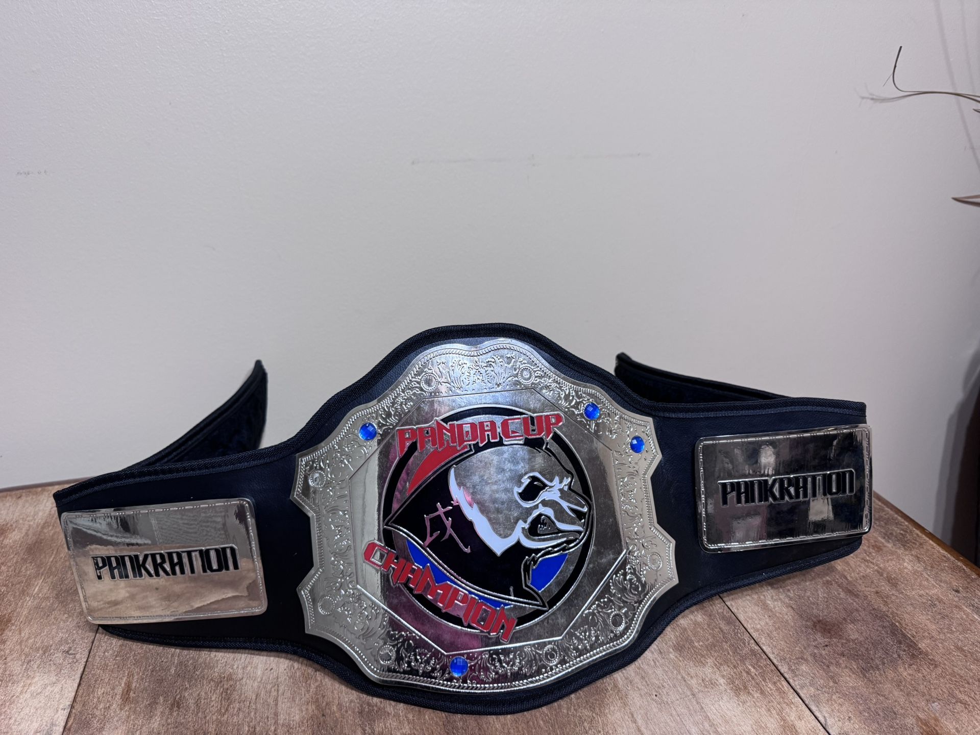🏆 Championship Belt – Panda Cup Pankration – MMA Martial Arts Trophy