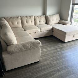 Sectional Sofa, With Pull Out Bed
