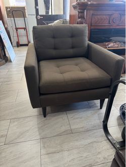 Mid-Century Modern Tufted Armchair