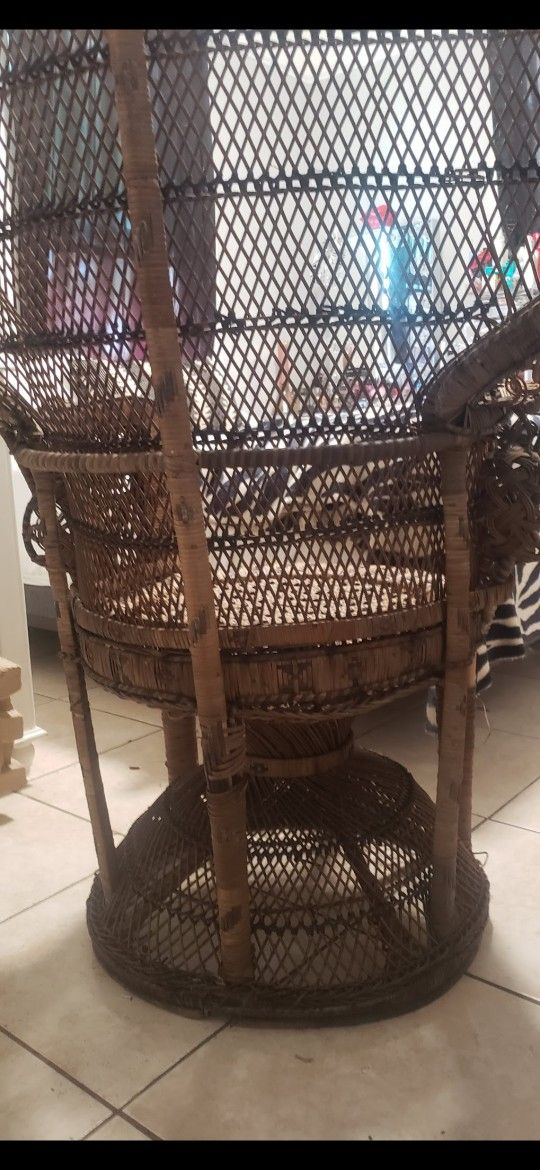 Peacock Wicker Rattan Chair