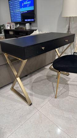 ✨ Modern Glam Home Furniture –  (Gold/Black) ✨