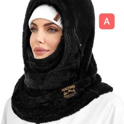 pls choose A,B,C, D:Ski Mask Balaclava for Women Men, Winter Full Face Mask Hooded Scarf for Cold Weather, Warm Fleece Head Cover Neck Warmer 600