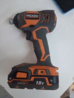 Ridgid 18v Impact Drill with Battery like new