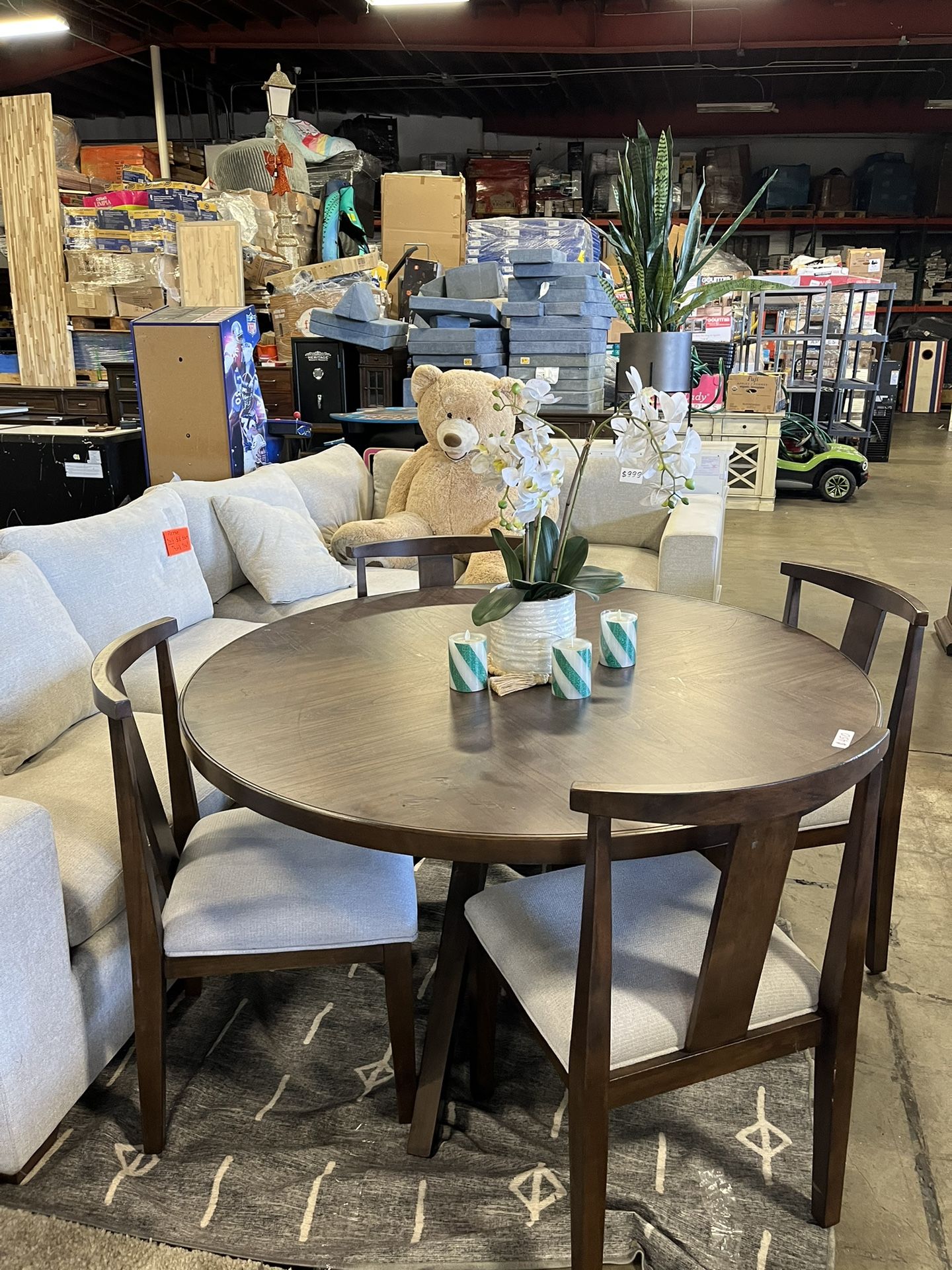 Dining table set with 4 chairs