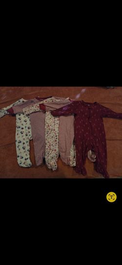 3-6 month bundle of  baby sleepers and clothes