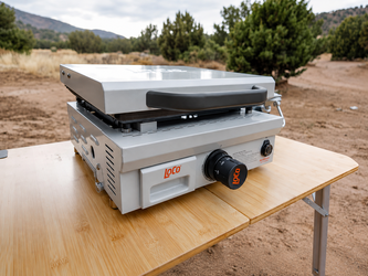 LOCO 16 in. Tabletop Griddle 1-Burner Liquid Propane Gas Grill – Chalk