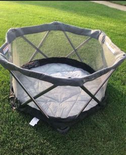 Playpen with sun shade