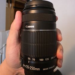 CANON 55-250mm IS 2 F4/5.6 TELEPHOTO LENS