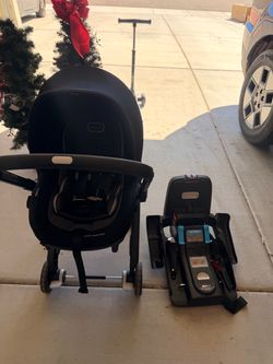 Evenflo Shyft DualRide Infant Car Seat  and stroller with Base