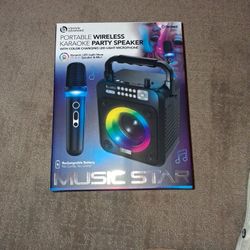 Music Star Rechargeable Karaoke Machine