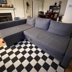 Modern Dark Gray Sectional Sofa w/ Storage Chaise