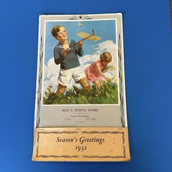 Antique / Vintage 1932 Advertising Calendar