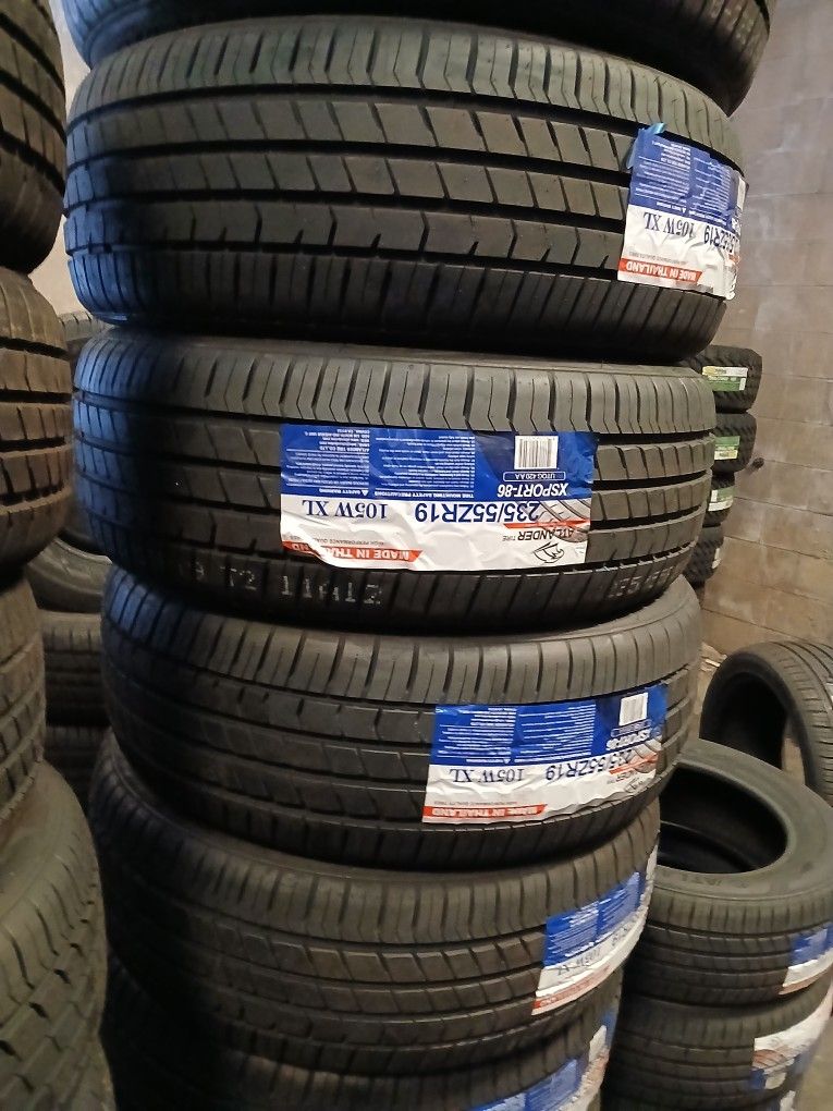 4 New Tires Installed/ 4 Llantas Nuevas Instaladas 235/55/19 Atlander Tires 