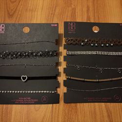 Necklace And Choker 5 Pack Set Silver jewelry