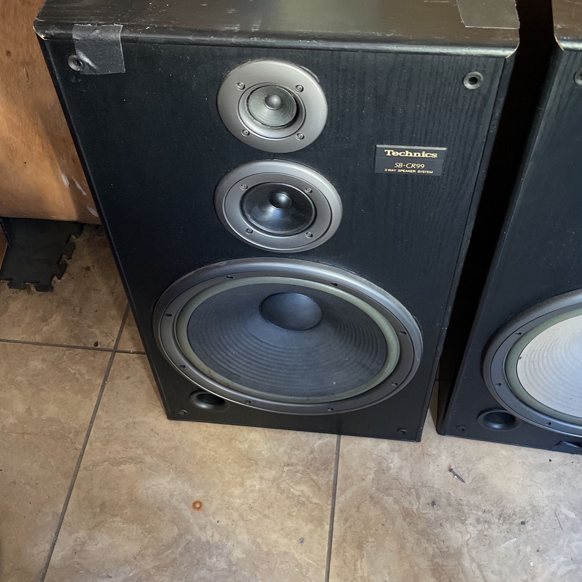 スピーカー・ウーファー Technics SB-7 3-WAY SPEAKER SYSTEM Technics 3-Way Speaker SB-MX-7 with Audio Cable | eBay