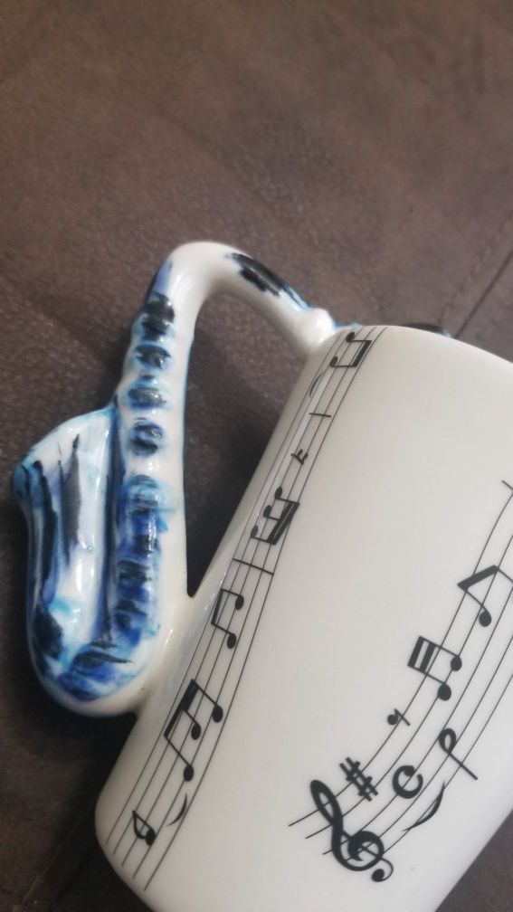 UNIQUE Musician's Mug 3D Saxophone Handle