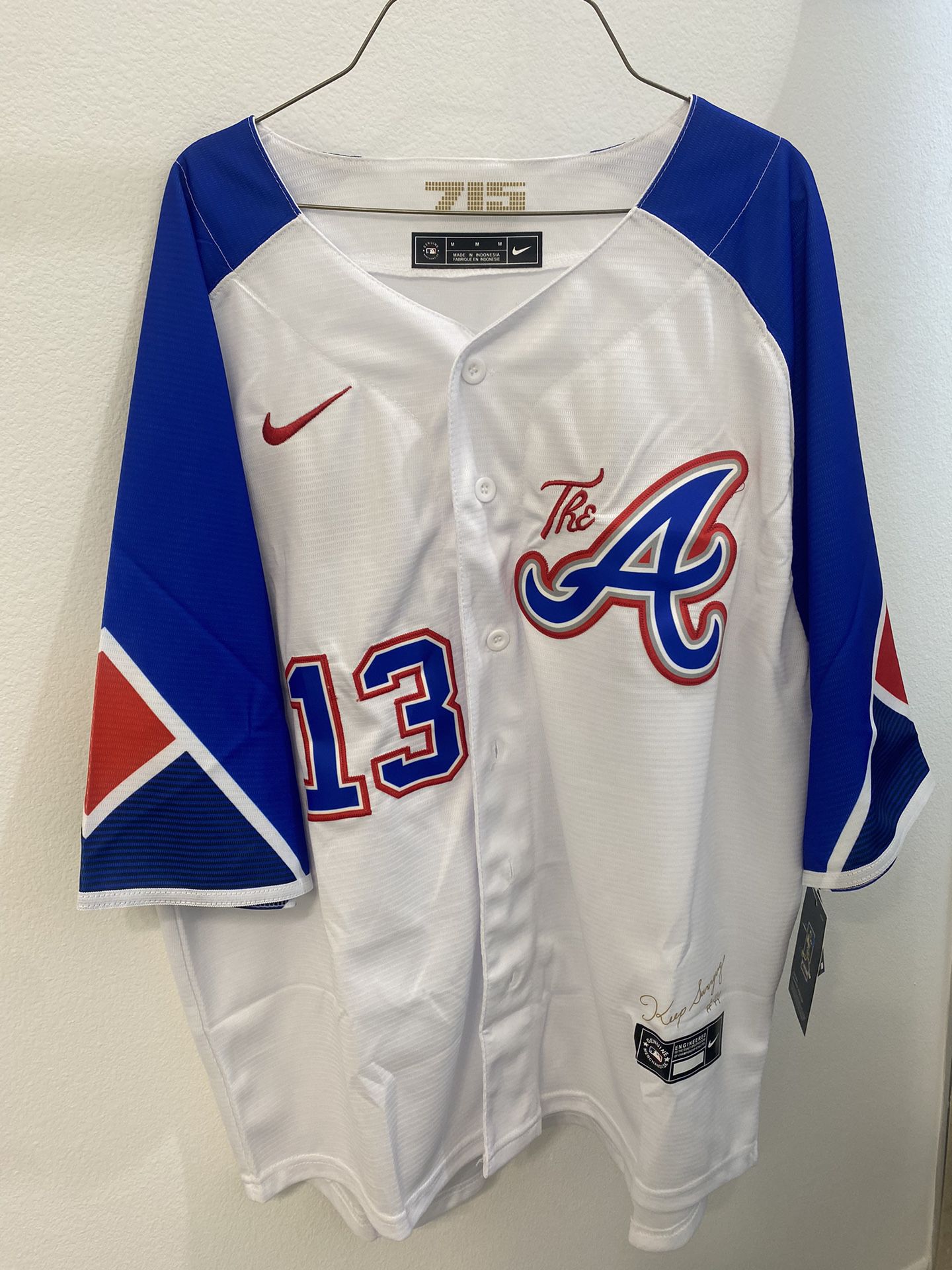 Authentic Nike Ronald Acuna Braves Jersey “The A” Edition for Sale in Port  St. Lucie, FL - OfferUp