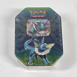 New Pokémon TCG Elemental Power Tin Vaporeon GX