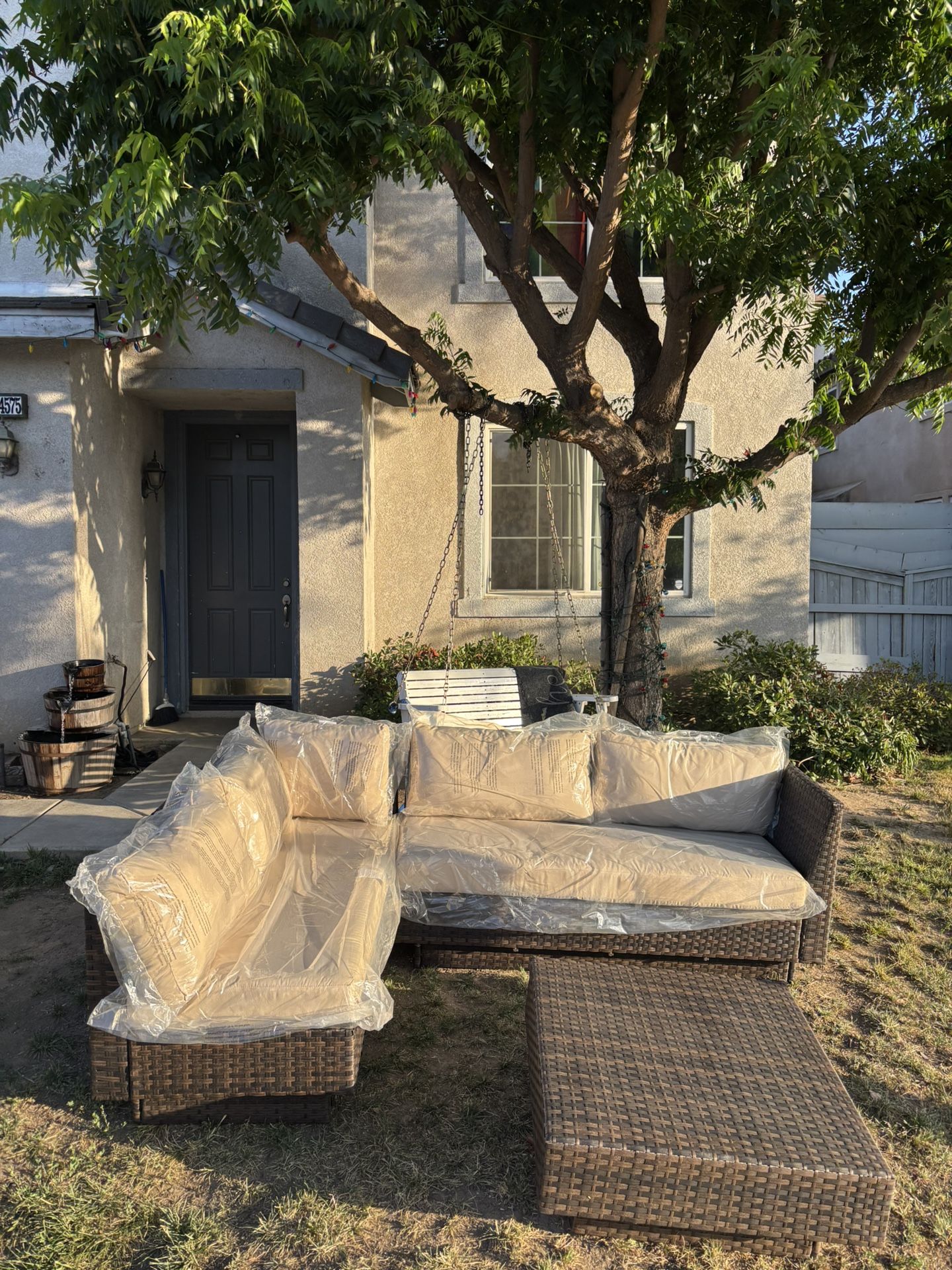 L Shaped Patio Furniture Set Outdoor Patio Furniture With Coffee Table