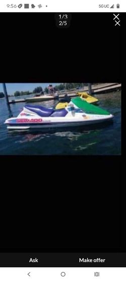 SEADOO GTX JET SKI 3 SEATER ONLY 10 HOIRS SINCE FRESH MOTOR INSTALL REBUILT DUAL CARBS BRAND NEW UPHOLSTERY RUNS LIKE NEW NO TRAILER