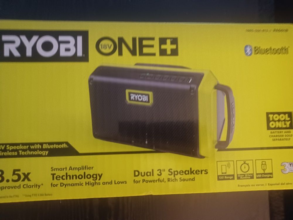 Ryobi 18V Bluetooth Speaker (Tool Only)
