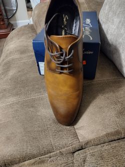 Santo Luciano Men's Tan Dress Oxford Shoes
