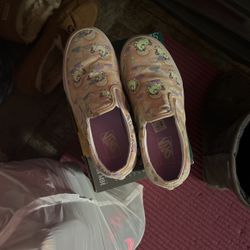 Glow In The Dark Kids Vans Size 2 