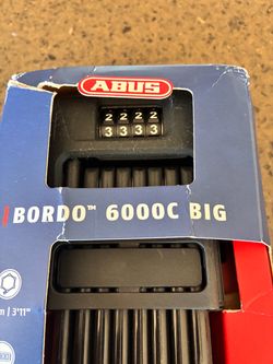 ABUS BORDO Combo 6000C / 120cm Bike Folding Lock – Brand New In Box