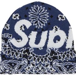 Supreme Bandana Big Logo Beanie
