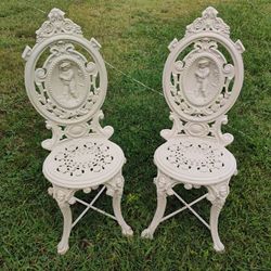 Antique Iron Chairs