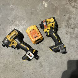 DeWalt 20V MAX XR impact drivers and battery