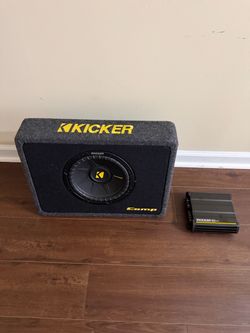 Kicker Comp Subwoofer with Kicker Amplifier