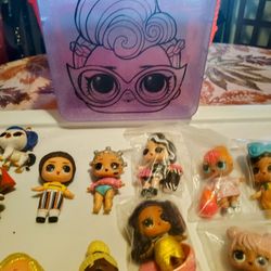 Used lol surprise dolls lot mini 3" dolls and accessories 