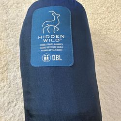 Hidden Wild Double Travel Hammock with Carry Bag Blue Brand New