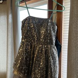 Girl’s Teal Sequin Dress
