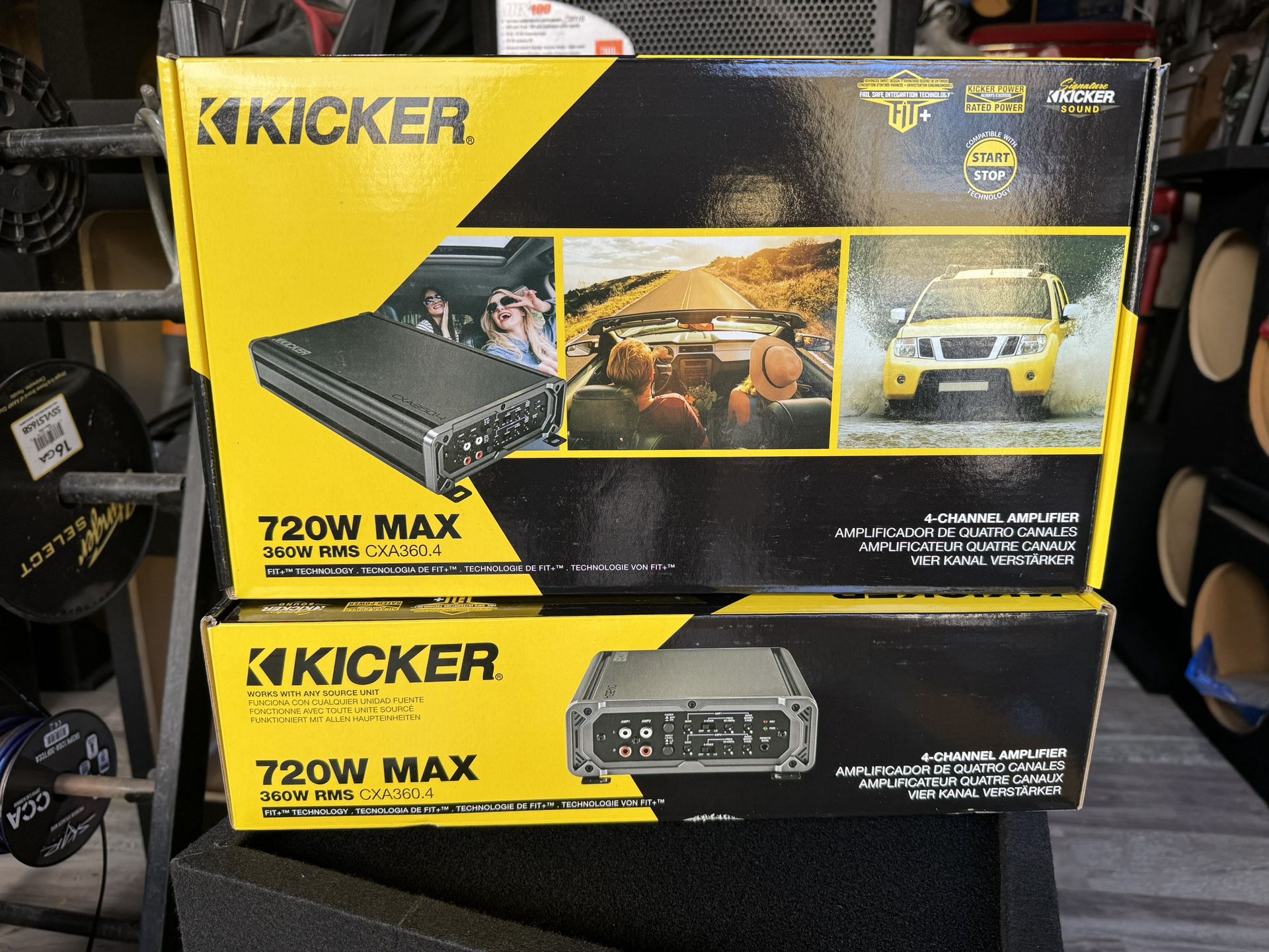 Kicker Amplifier 4-channel 720-watts