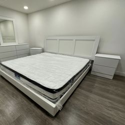 New Bedroom Set Whit Queen Mattress 🌟 Nuevo Juego De Cuarto Con Colchón Queen 