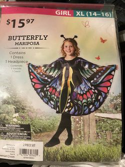 Girls butterfly costume