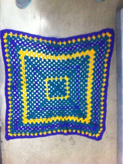 Quilted table decoration handmade