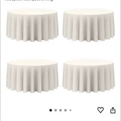 132” Round tablecloths (4)