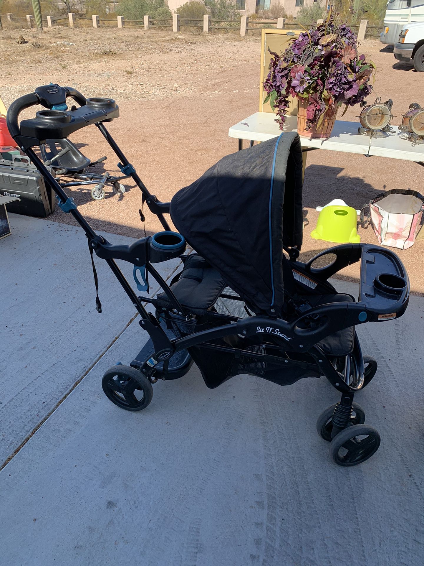 Sit and Stand Baby Trend stroller