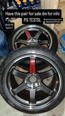 Pair of TE37 SL 18x10+40