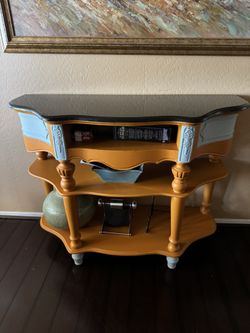 Elegant Granite Top Console Table / Entryway Sofa Table or Sofa Table or Bathroom Vanity