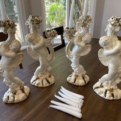 Party Table Centerpieces - Angels Holding Candles